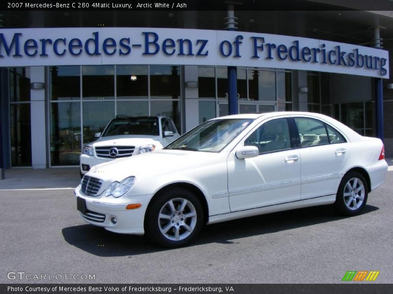 Arctic White / Ash 2007 Mercedes-Benz C 280 4Matic Luxury