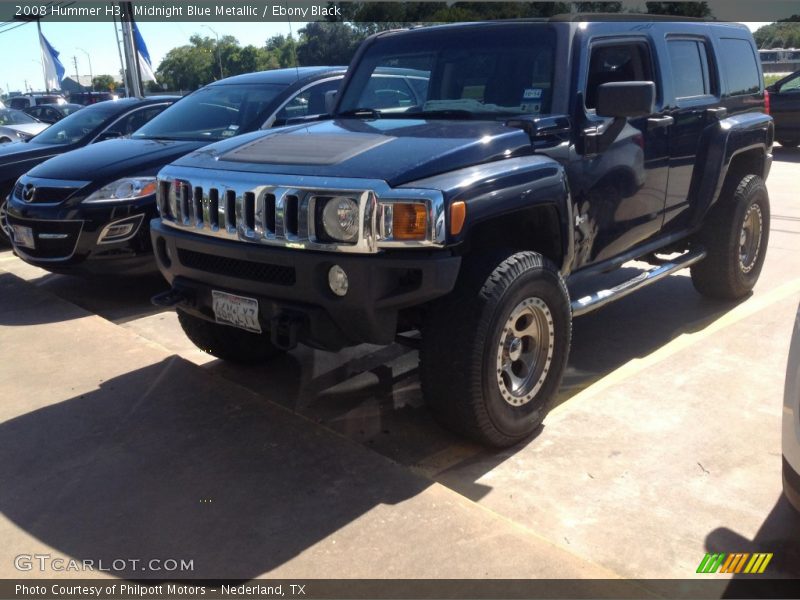 Midnight Blue Metallic / Ebony Black 2008 Hummer H3