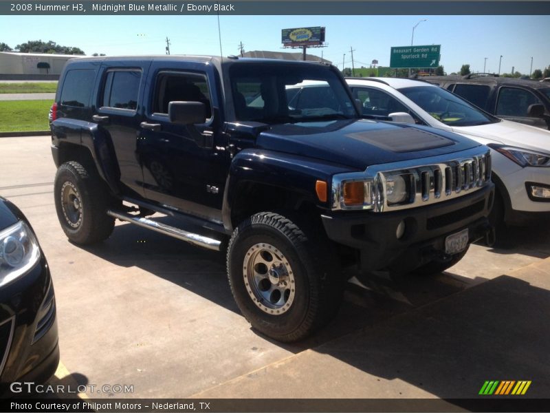 Midnight Blue Metallic / Ebony Black 2008 Hummer H3