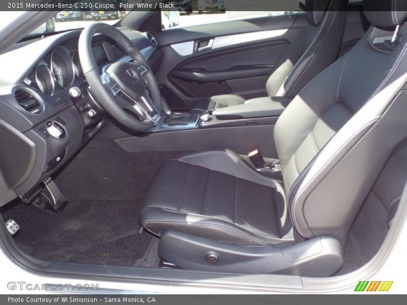 Polar White / Black 2015 Mercedes-Benz C 250 Coupe