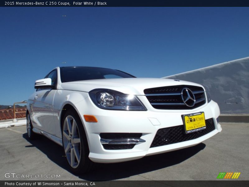 Polar White / Black 2015 Mercedes-Benz C 250 Coupe
