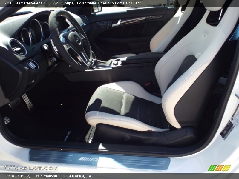  2015 C 63 AMG Coupe designo Porcelain/Black Interior