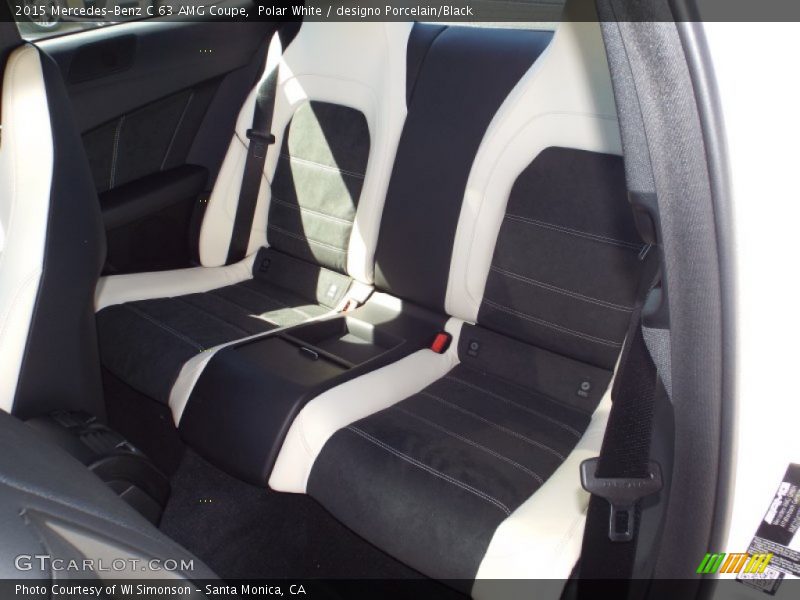 Rear Seat of 2015 C 63 AMG Coupe