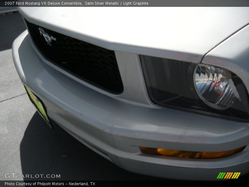 Satin Silver Metallic / Light Graphite 2007 Ford Mustang V6 Deluxe Convertible