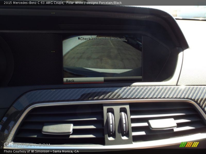 Polar White / designo Porcelain/Black 2015 Mercedes-Benz C 63 AMG Coupe