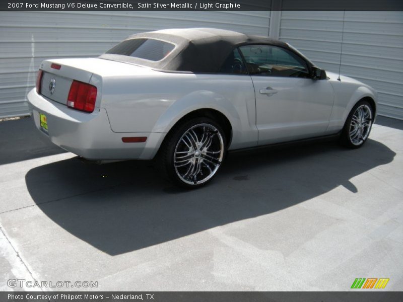 Satin Silver Metallic / Light Graphite 2007 Ford Mustang V6 Deluxe Convertible