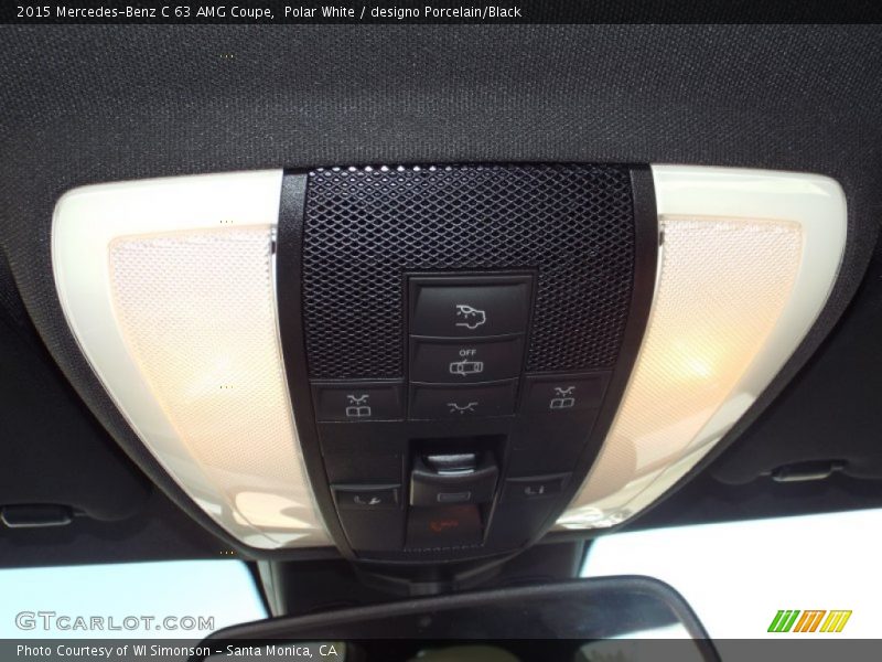 Polar White / designo Porcelain/Black 2015 Mercedes-Benz C 63 AMG Coupe