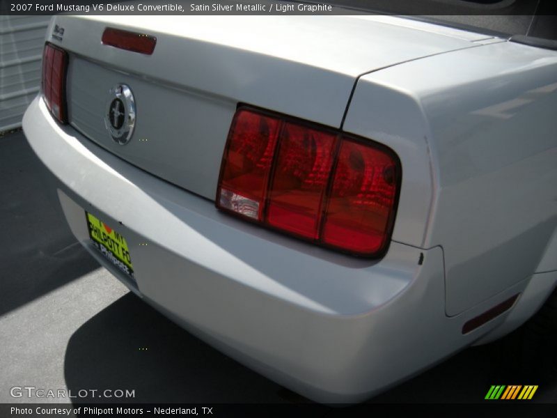 Satin Silver Metallic / Light Graphite 2007 Ford Mustang V6 Deluxe Convertible