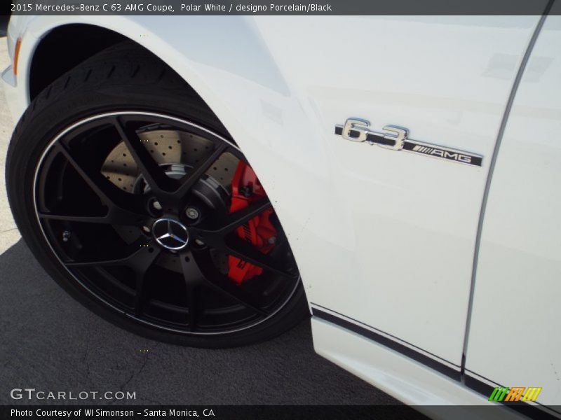 Polar White / designo Porcelain/Black 2015 Mercedes-Benz C 63 AMG Coupe