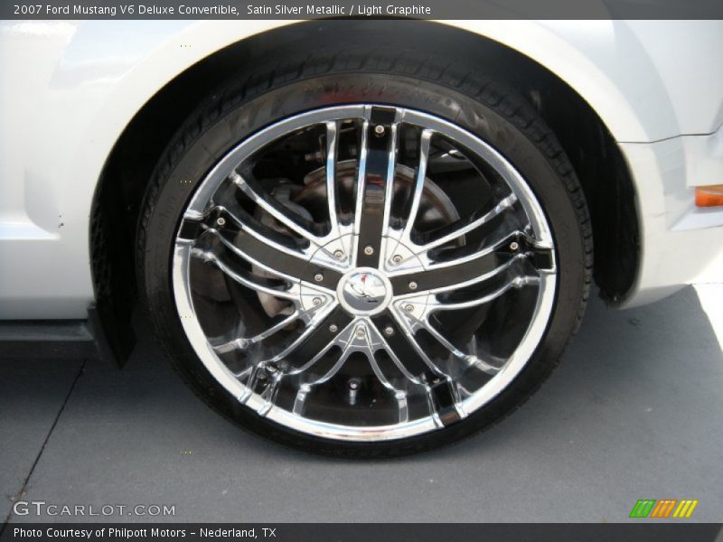 Satin Silver Metallic / Light Graphite 2007 Ford Mustang V6 Deluxe Convertible
