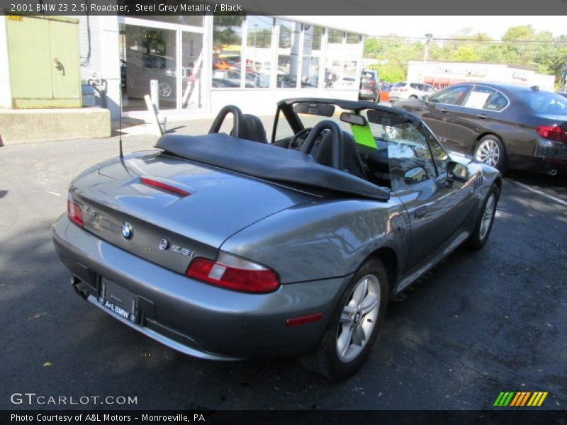 Steel Grey Metallic / Black 2001 BMW Z3 2.5i Roadster