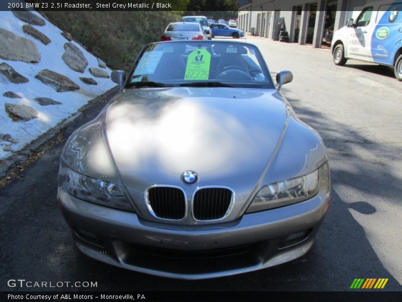 Steel Grey Metallic / Black 2001 BMW Z3 2.5i Roadster