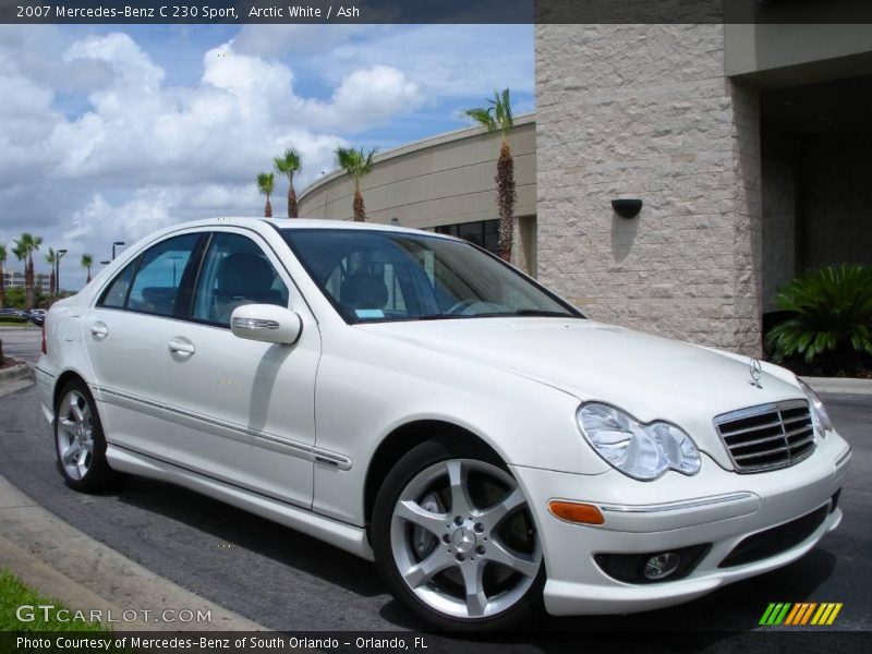 Arctic White / Ash 2007 Mercedes-Benz C 230 Sport