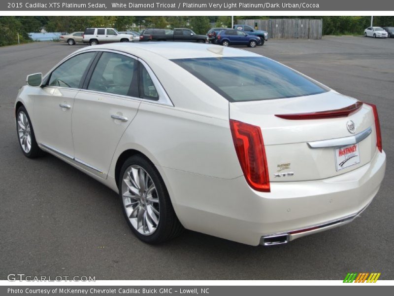 White Diamond Tricoat / Platinum Very Light Platinum/Dark Urban/Cocoa 2015 Cadillac XTS Platinum Sedan