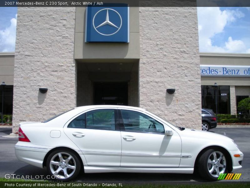 Arctic White / Ash 2007 Mercedes-Benz C 230 Sport