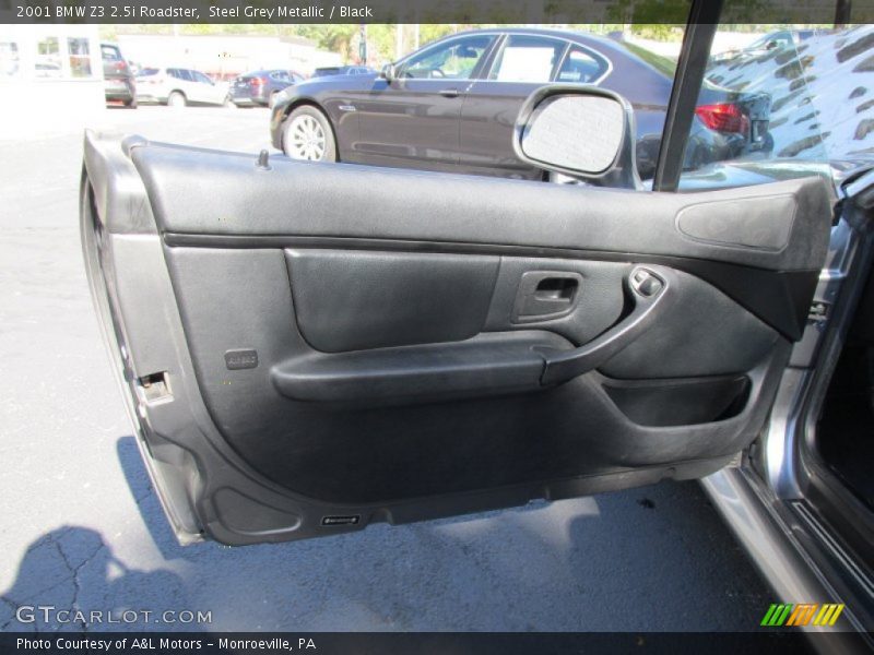 Steel Grey Metallic / Black 2001 BMW Z3 2.5i Roadster