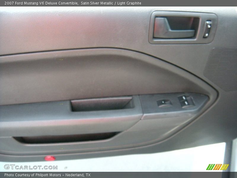 Satin Silver Metallic / Light Graphite 2007 Ford Mustang V6 Deluxe Convertible