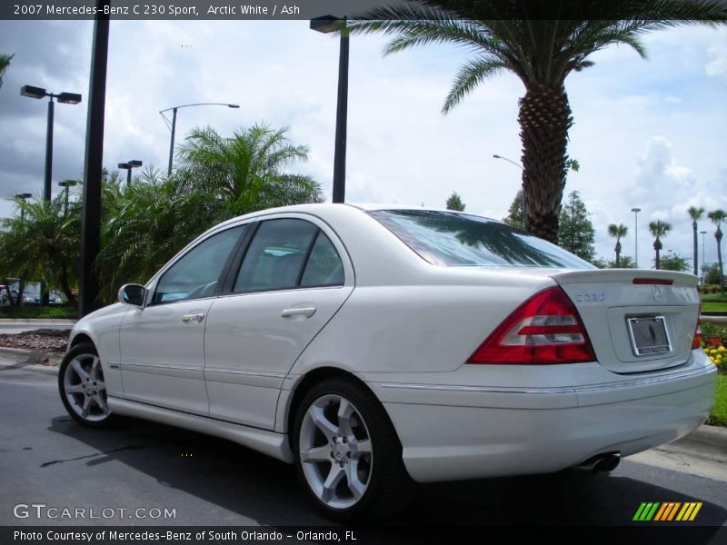 Arctic White / Ash 2007 Mercedes-Benz C 230 Sport