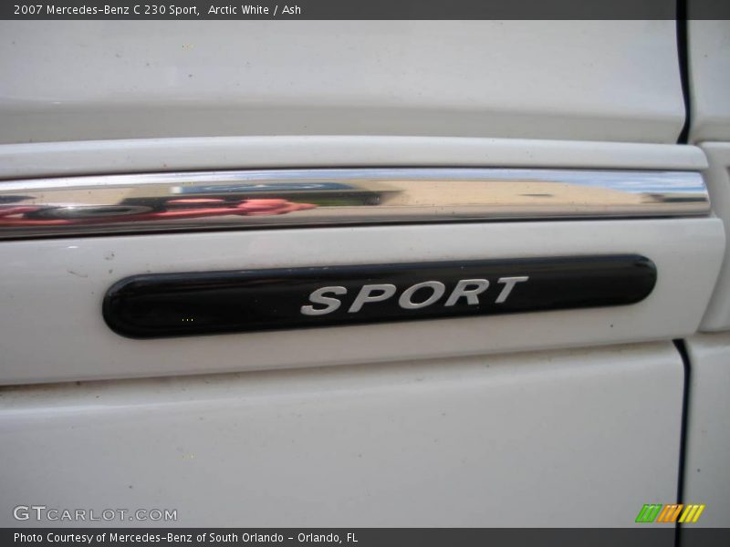 Arctic White / Ash 2007 Mercedes-Benz C 230 Sport