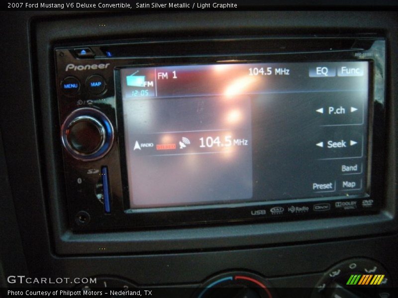 Satin Silver Metallic / Light Graphite 2007 Ford Mustang V6 Deluxe Convertible