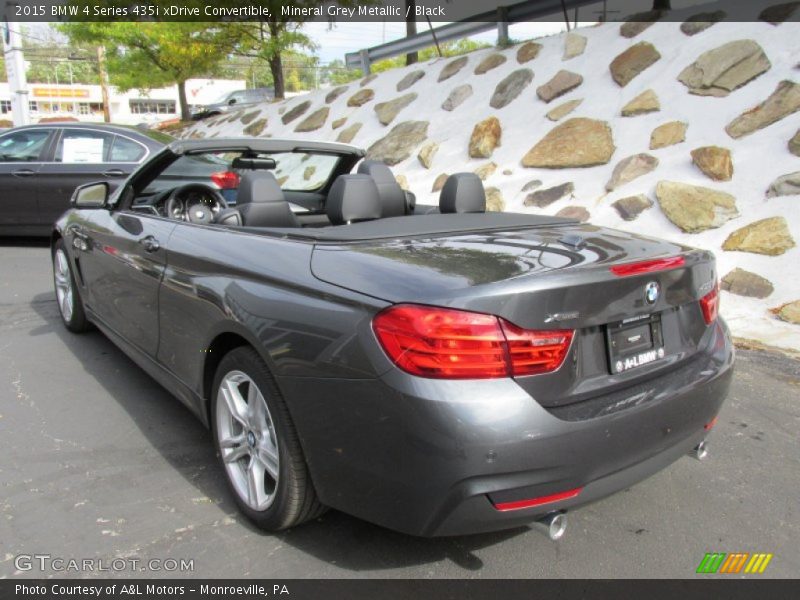 Mineral Grey Metallic / Black 2015 BMW 4 Series 435i xDrive Convertible