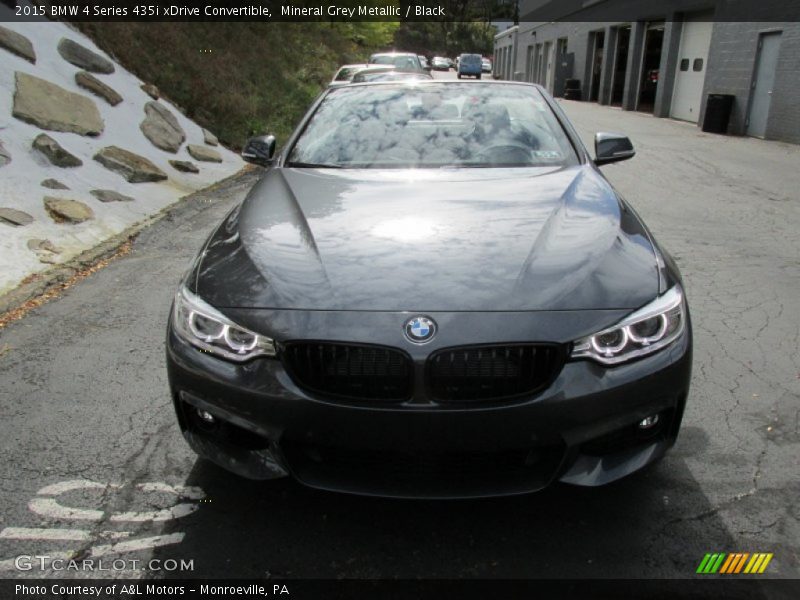 Mineral Grey Metallic / Black 2015 BMW 4 Series 435i xDrive Convertible