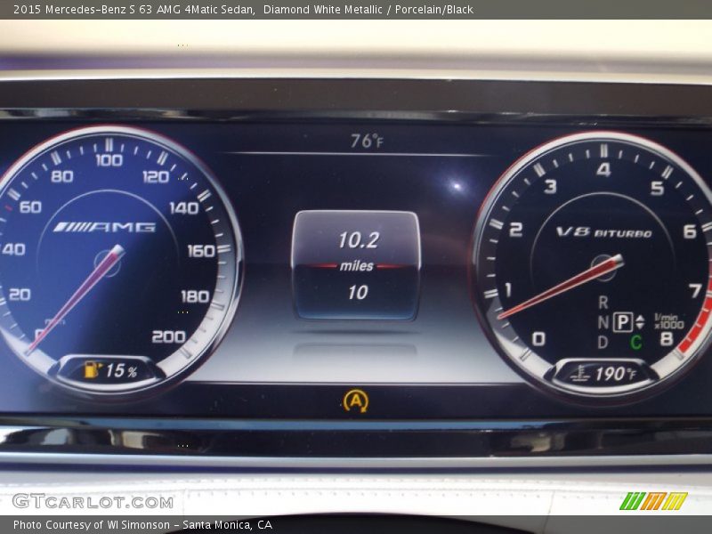  2015 S 63 AMG 4Matic Sedan 63 AMG 4Matic Sedan Gauges