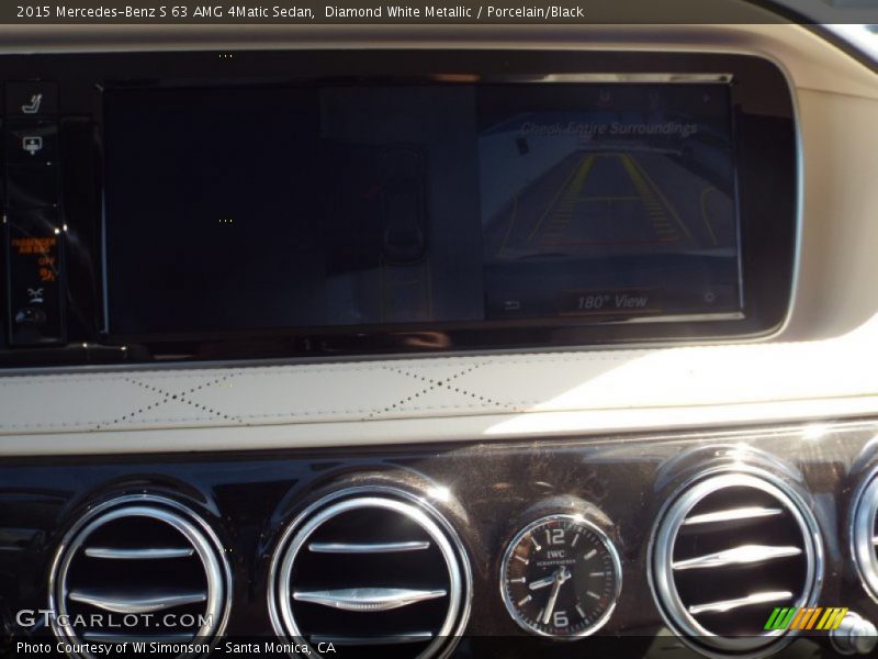 Diamond White Metallic / Porcelain/Black 2015 Mercedes-Benz S 63 AMG 4Matic Sedan
