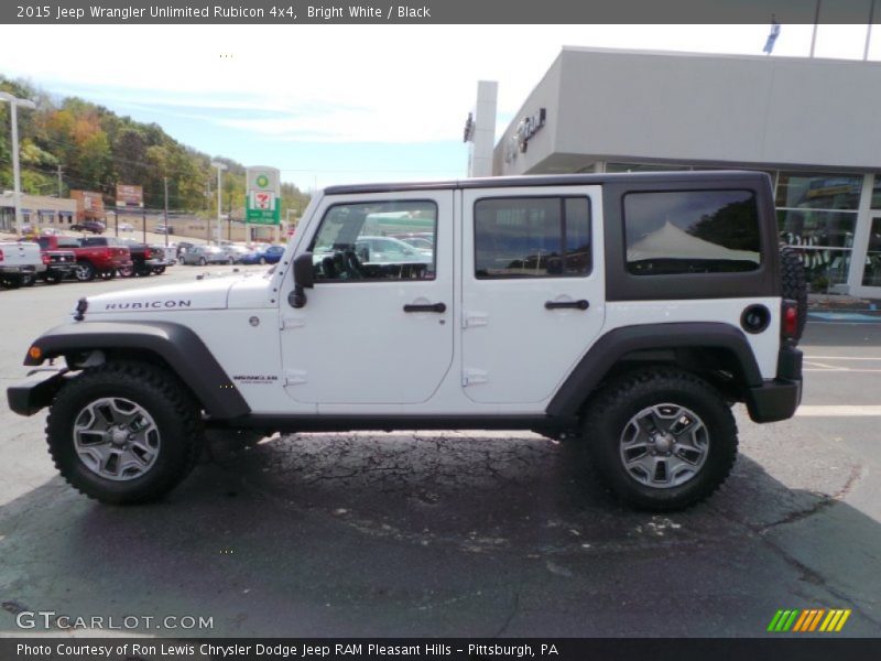 Bright White / Black 2015 Jeep Wrangler Unlimited Rubicon 4x4