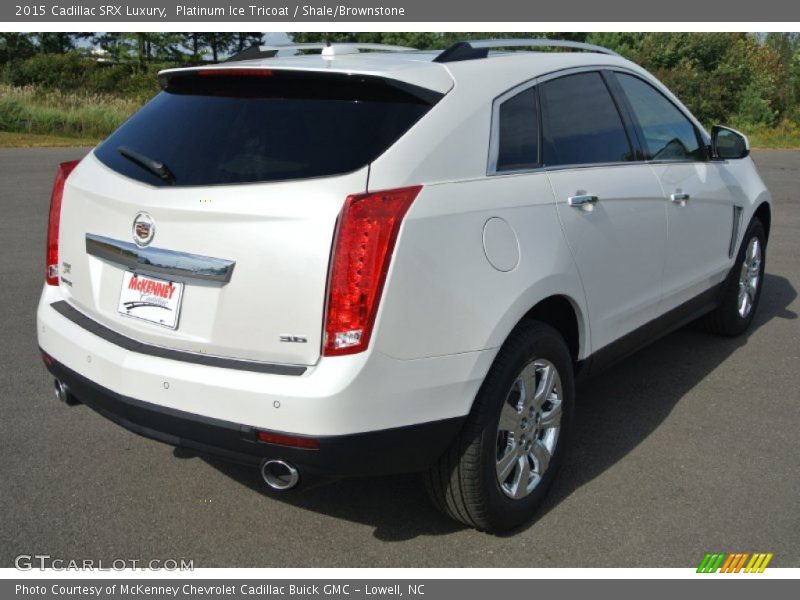 Platinum Ice Tricoat / Shale/Brownstone 2015 Cadillac SRX Luxury