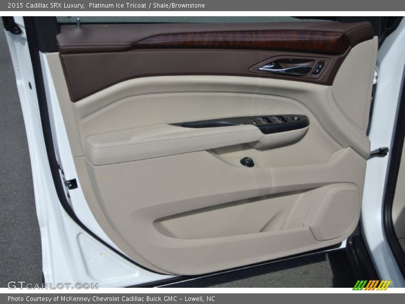 Platinum Ice Tricoat / Shale/Brownstone 2015 Cadillac SRX Luxury