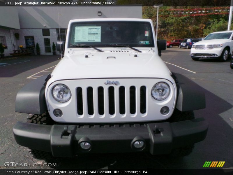 Bright White / Black 2015 Jeep Wrangler Unlimited Rubicon 4x4