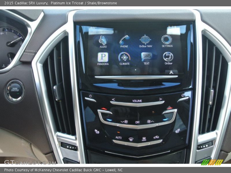 Platinum Ice Tricoat / Shale/Brownstone 2015 Cadillac SRX Luxury