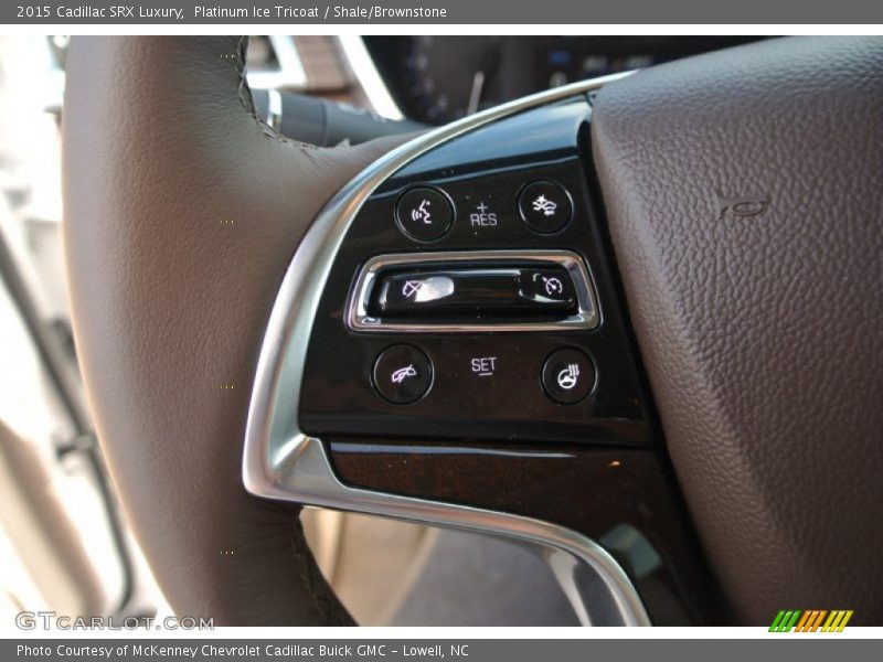 Platinum Ice Tricoat / Shale/Brownstone 2015 Cadillac SRX Luxury