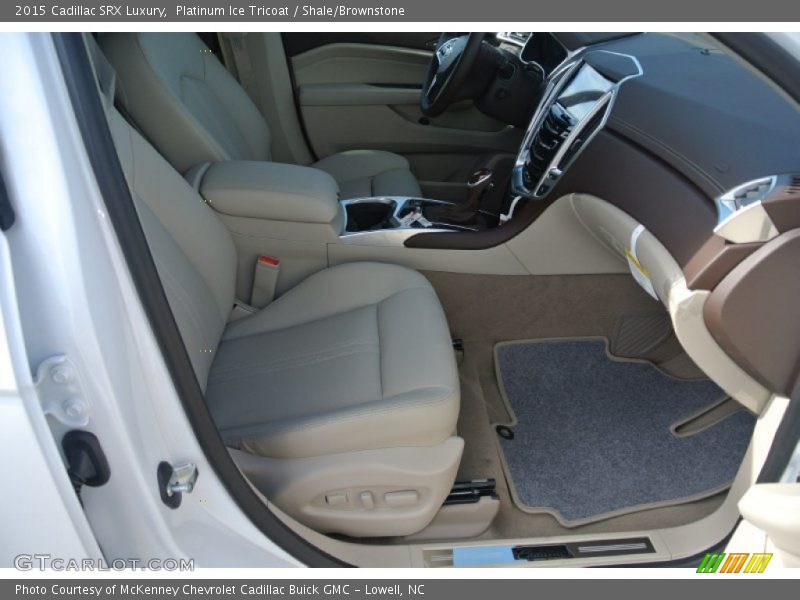 Platinum Ice Tricoat / Shale/Brownstone 2015 Cadillac SRX Luxury
