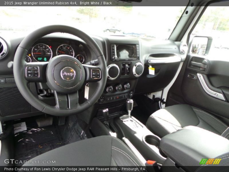 Black Interior - 2015 Wrangler Unlimited Rubicon 4x4 