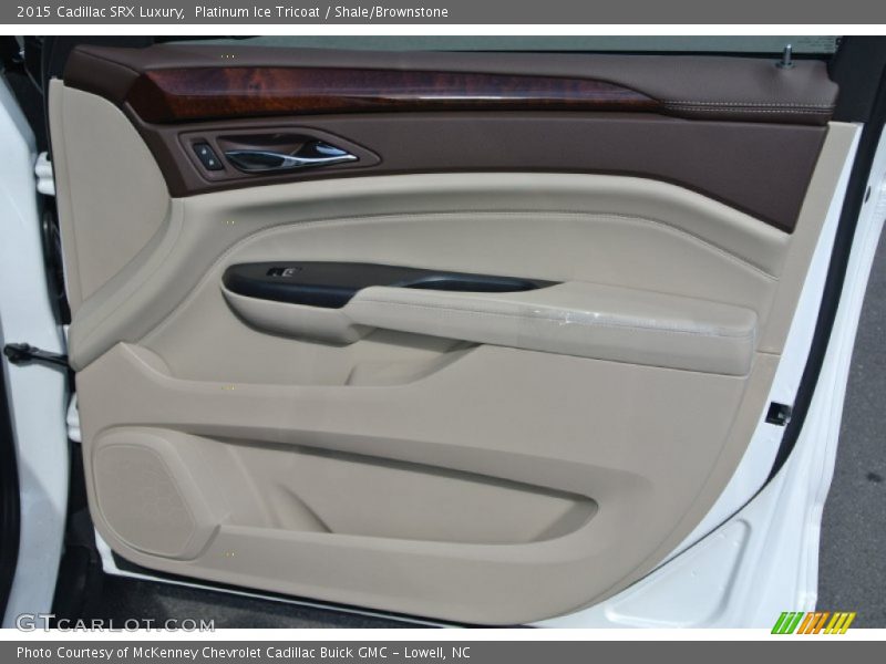 Platinum Ice Tricoat / Shale/Brownstone 2015 Cadillac SRX Luxury