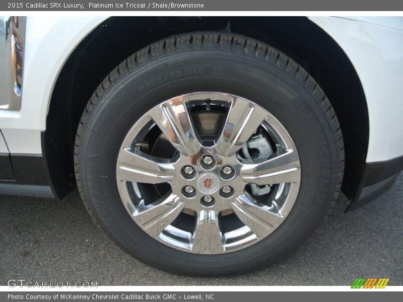 Platinum Ice Tricoat / Shale/Brownstone 2015 Cadillac SRX Luxury