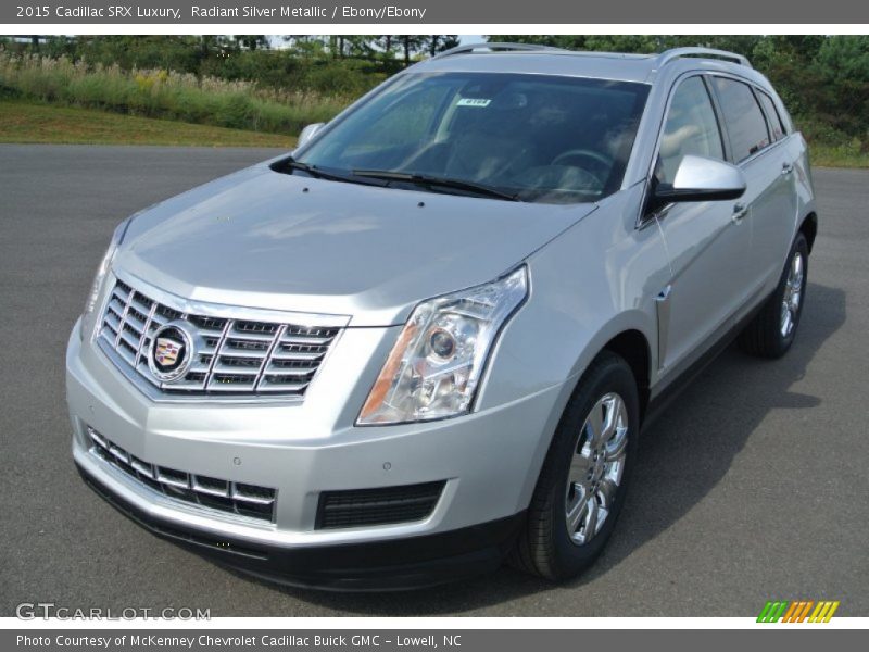 Radiant Silver Metallic / Ebony/Ebony 2015 Cadillac SRX Luxury
