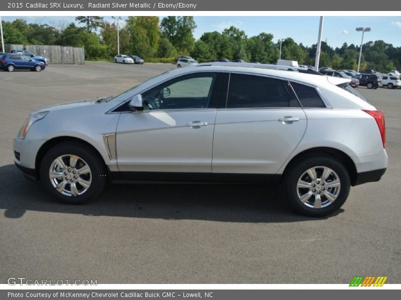 Radiant Silver Metallic / Ebony/Ebony 2015 Cadillac SRX Luxury