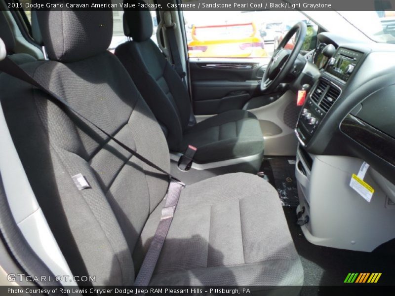 Cashmere / Sandstone Pearl Coat / Black/Light Graystone 2015 Dodge Grand Caravan American Value Package