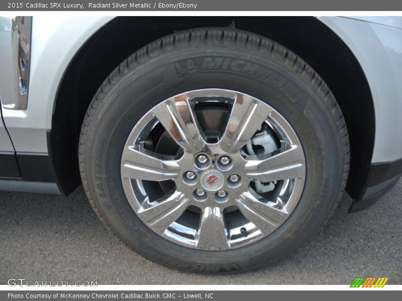 Radiant Silver Metallic / Ebony/Ebony 2015 Cadillac SRX Luxury