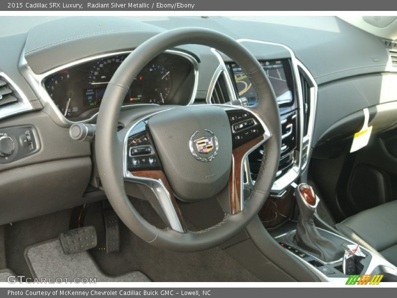 Radiant Silver Metallic / Ebony/Ebony 2015 Cadillac SRX Luxury