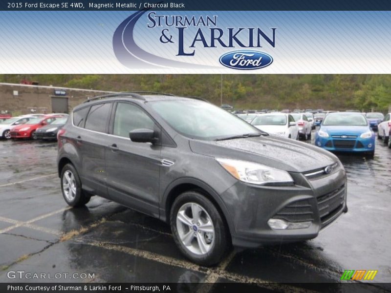 Magnetic Metallic / Charcoal Black 2015 Ford Escape SE 4WD