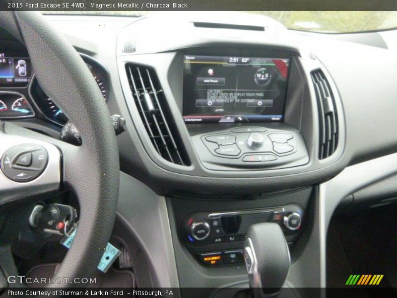 Magnetic Metallic / Charcoal Black 2015 Ford Escape SE 4WD