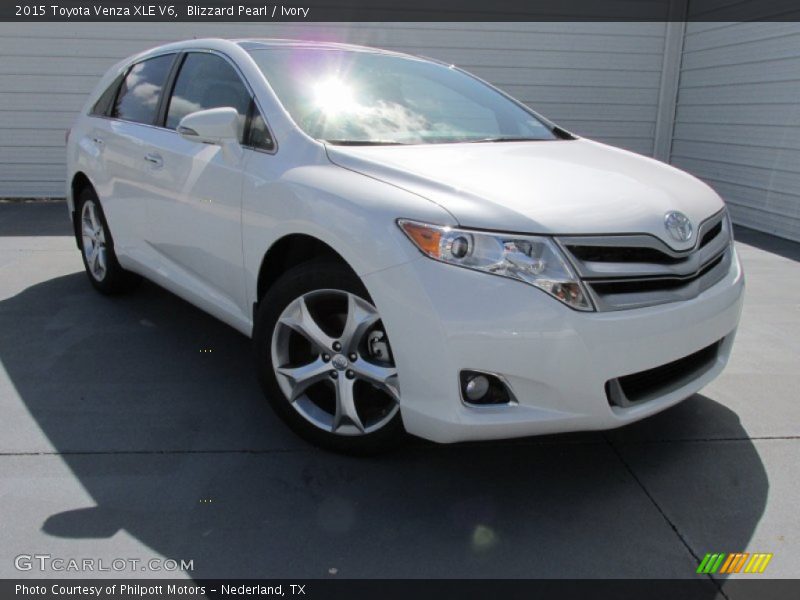 Blizzard Pearl / Ivory 2015 Toyota Venza XLE V6