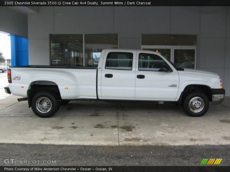 Summit White / Dark Charcoal 2005 Chevrolet Silverado 3500 LS Crew Cab 4x4 Dually