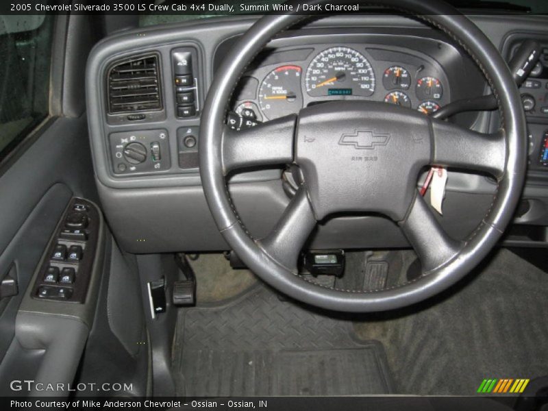 Summit White / Dark Charcoal 2005 Chevrolet Silverado 3500 LS Crew Cab 4x4 Dually