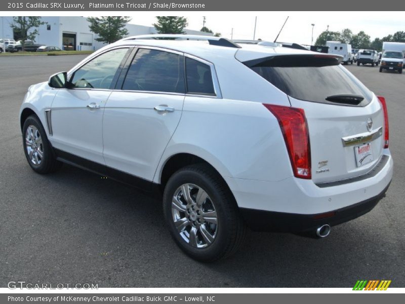 Platinum Ice Tricoat / Shale/Brownstone 2015 Cadillac SRX Luxury