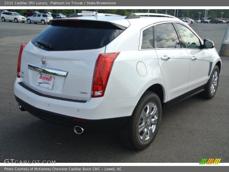 Platinum Ice Tricoat / Shale/Brownstone 2015 Cadillac SRX Luxury